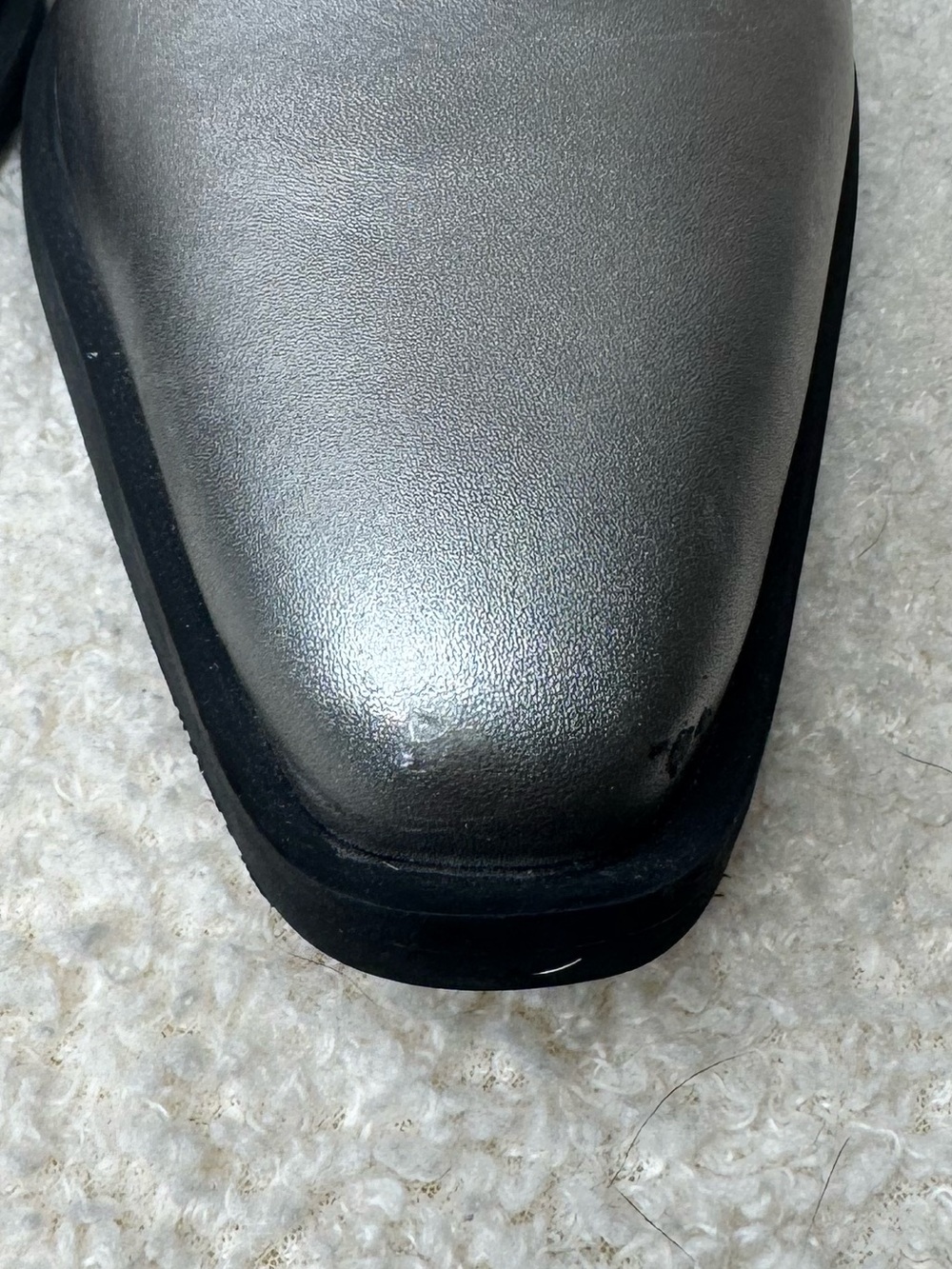Free People Mules Wedge Tallulah Leather Sip On Wedge Silver size 11 - Picture 7 of 9